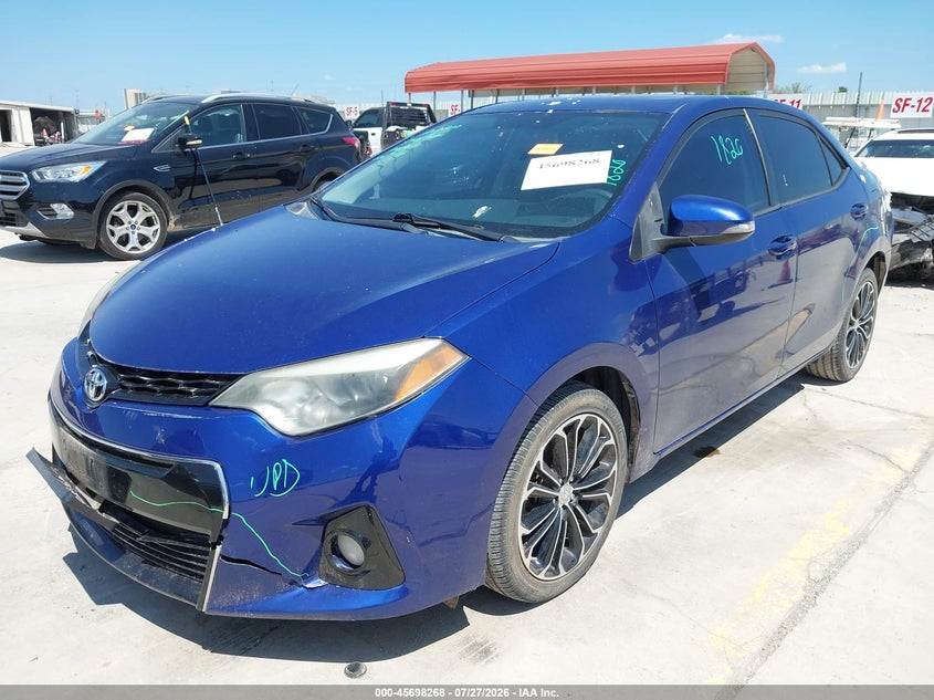 Vin: 5yfburhe3ep064130, lot: 46196896, toyota corolla s plus 20142