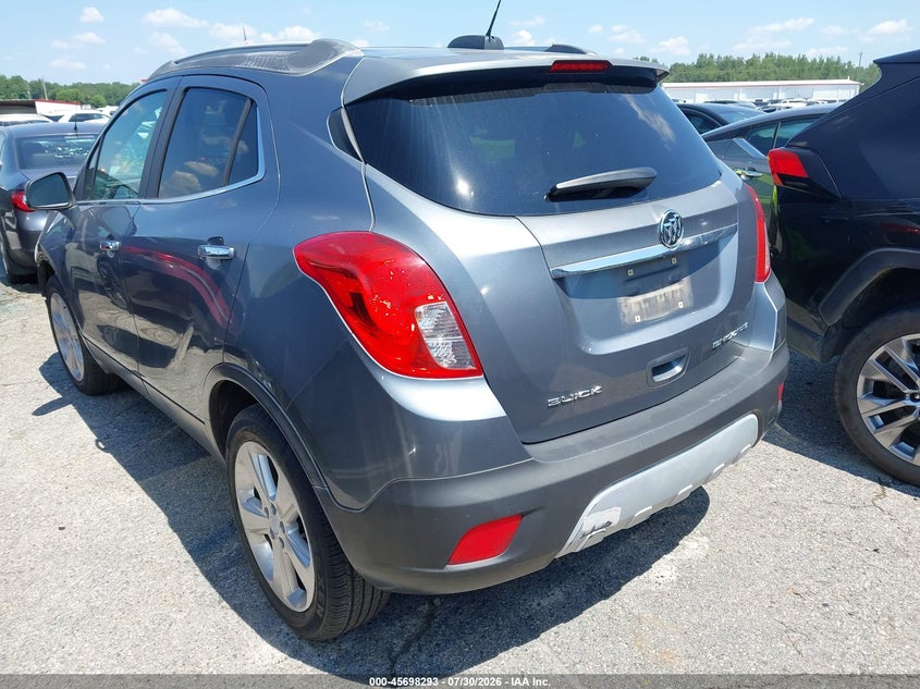 Vin: kl4cjcsbxfb142275, lot: 46196921, buick encore leather 20153