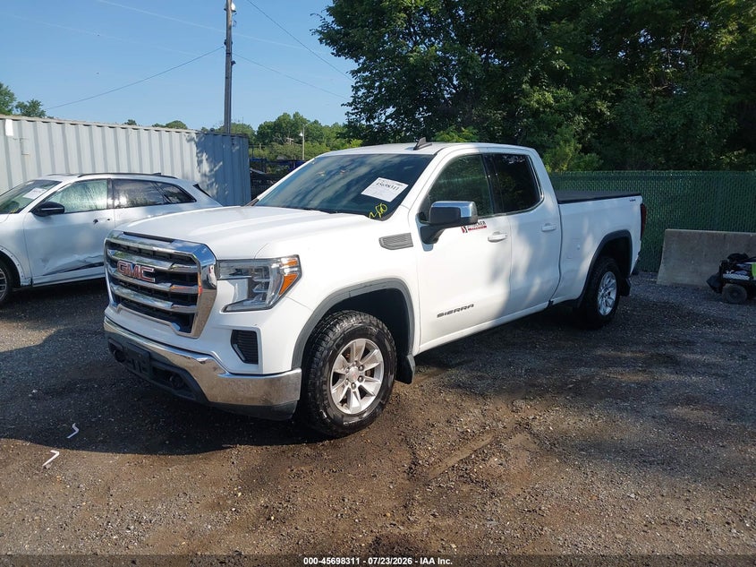 Vin: 1gtr9bek8kz255027, lot: 46196939, gmc sierra 1500 sle 20192