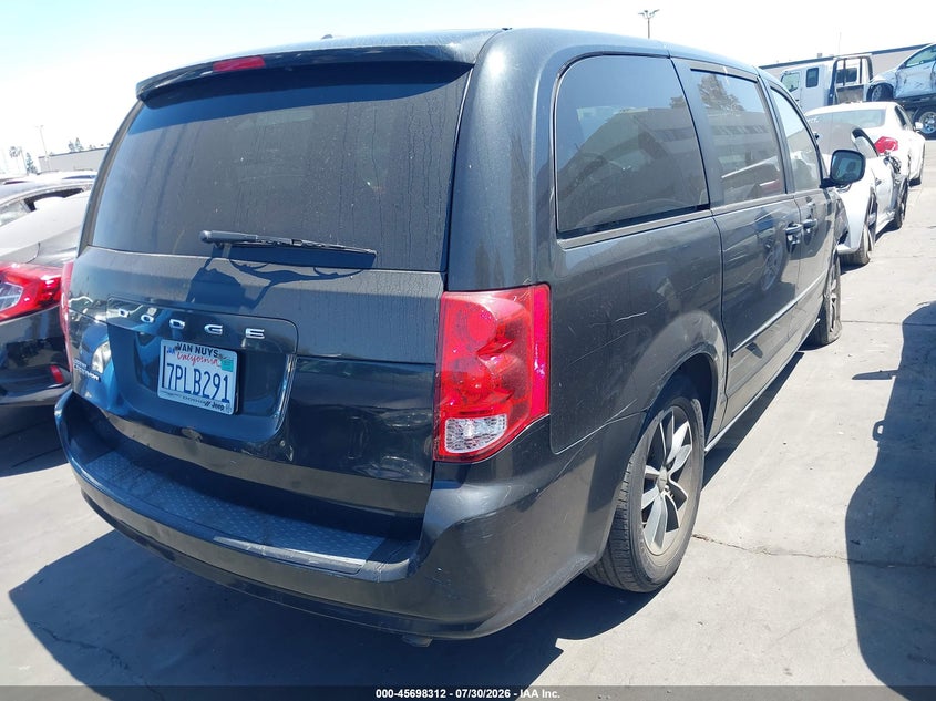 Vin: 2c4rdgbg0gr162709, lot: 46196940, dodge grand caravan se plus 20164
