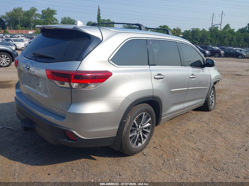 Vin: 5tdjzrfh8hs400490, lot: 46196959, toyota highlander xle 20174