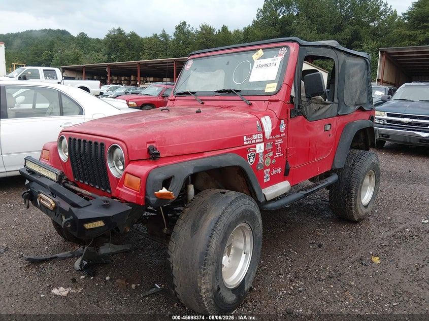 1997 Jeep Wrangler Se, Normal Wear & Tear, IAAI, VIN 1J4FY29P1VP438839 — photo 2