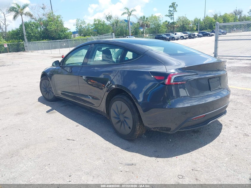2026 TESLA MODEL 3 auction photo 3