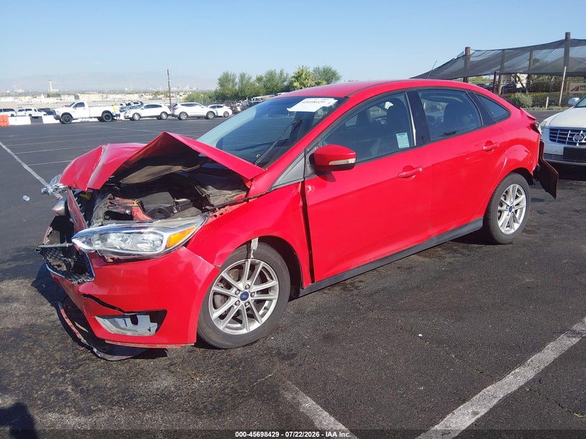 Vin: 1fadp3f26fl282794, lot: 46197057, ford focus se 20152