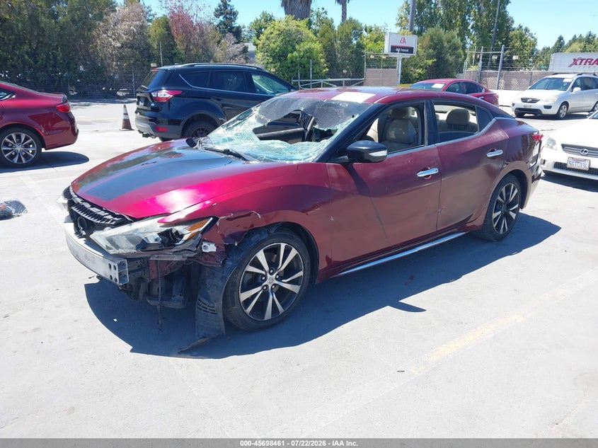 Vin: 1n4aa6ap8gc445780, lot: 46197089, nissan maxima 3.5 platinum/3.5 s/3.5 sl/3.5 sr/3.5 sv 20162