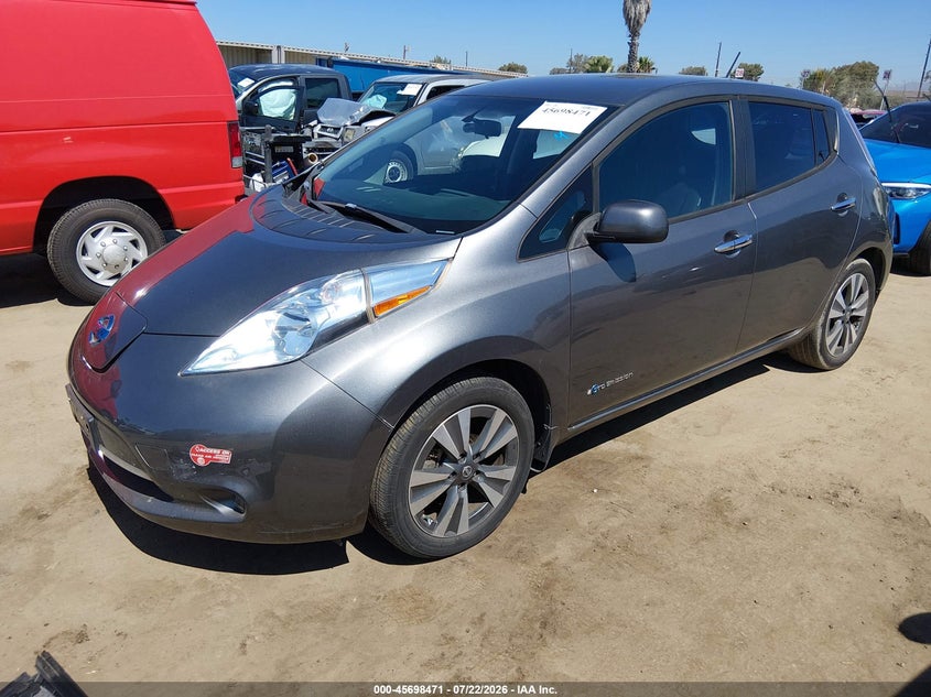 Vin: 1n4bz0cp8hc309707, lot: 46197099, nissan leaf sv 20172