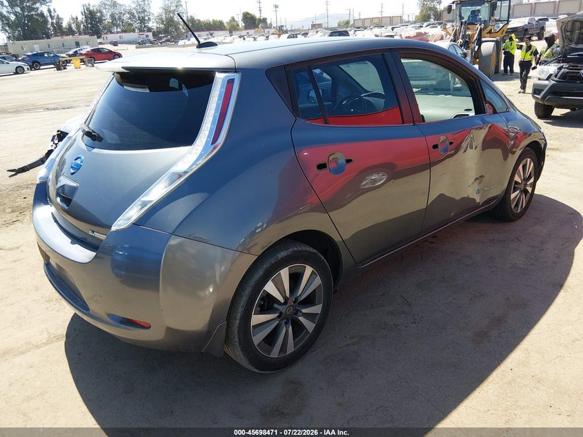 Vin: 1n4bz0cp8hc309707, lot: 46197099, nissan leaf sv 20174