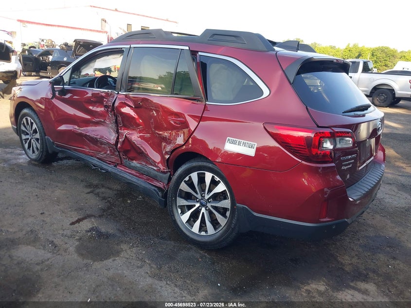 Vin: 4s4bsancxh3287946, lot: 46197151, subaru outback 2.5i limited 20173