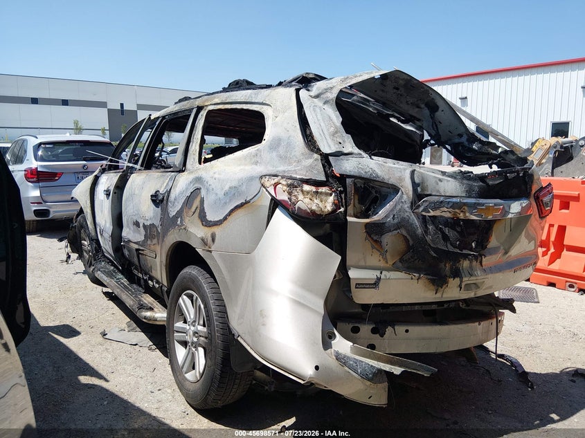 Vin: 1gnkrjkd0dj124605, lot: 46197199, chevrolet traverse 2lt 20133