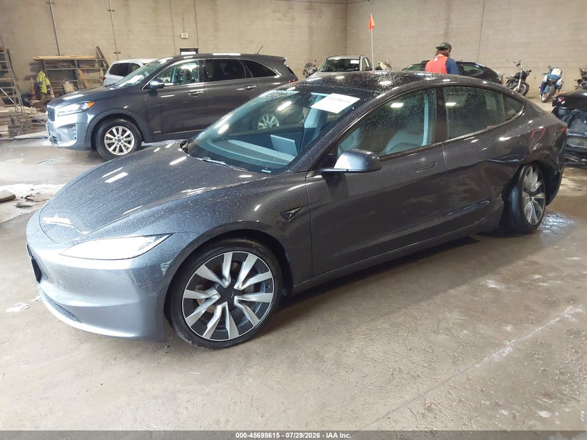 Vin: 5yj3e1eb4rf809675, lot: 46197243, tesla model 3 long range dual motor all-wheel drive 20242
