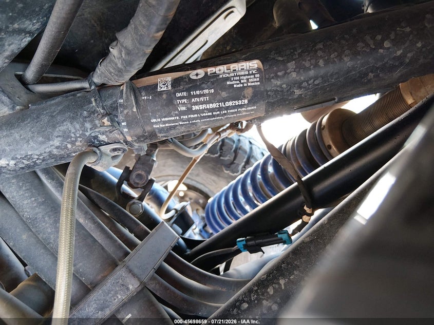 2020 Polaris Rzr Pro Xp 4 Premium VIN: 3NSR4B921LG825328 Lot: 45698659