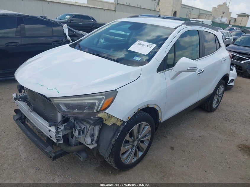 Vin: kl4cjcsb9hb010384, lot: 46197331, buick encore essence 20172