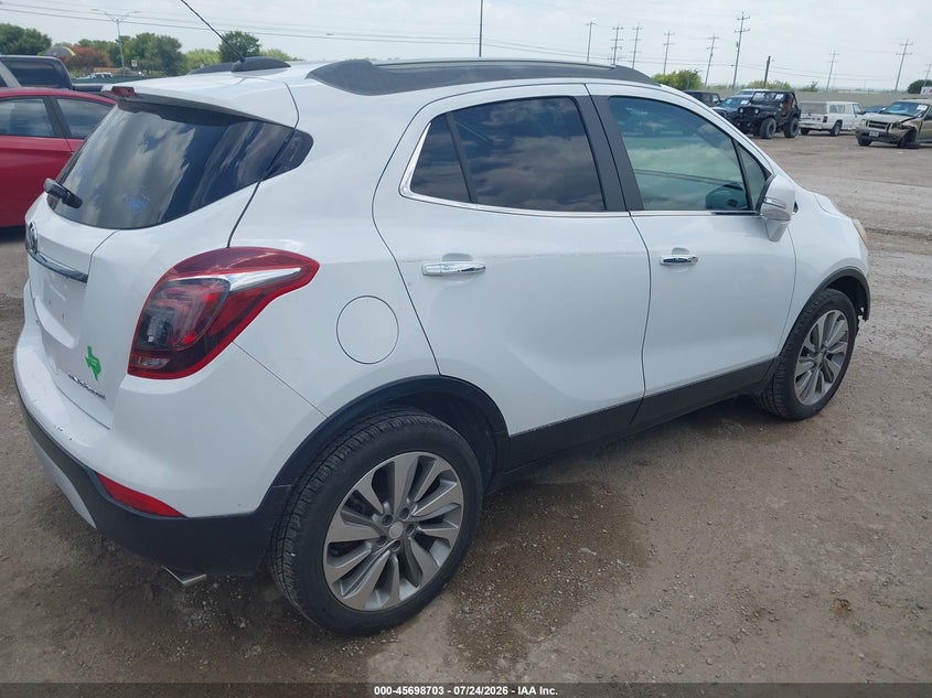 Vin: kl4cjcsb9hb010384, lot: 46197331, buick encore essence 20174