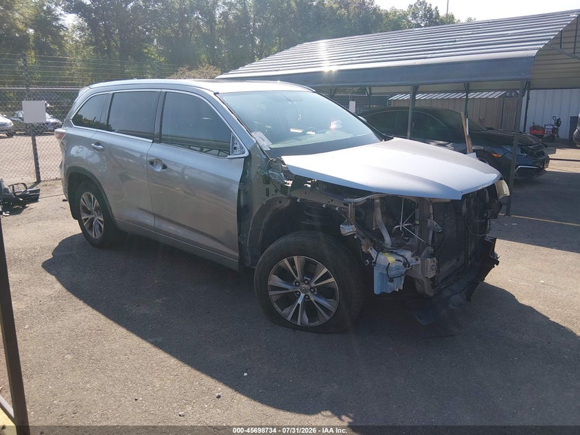Vin: 5tdjkrfh2fs153291, lot: 46197362, toyota highlander xle v6 2015 img_1