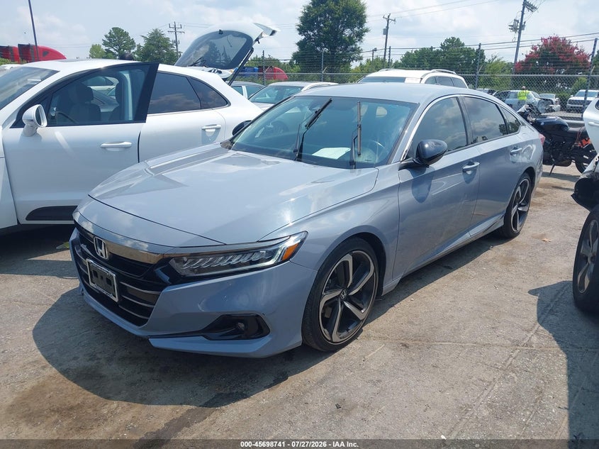 2022 Honda Accord Sport Special Edition, Right Front, IAAI, VIN 1HGCV1F49NA099841 — photo 2