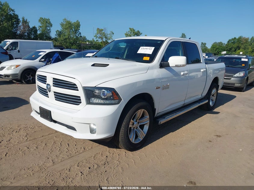 Vin: 1c6rr7mt6hs599486, lot: 46197394, ram 1500 sport  4x4 5'7 box 20172