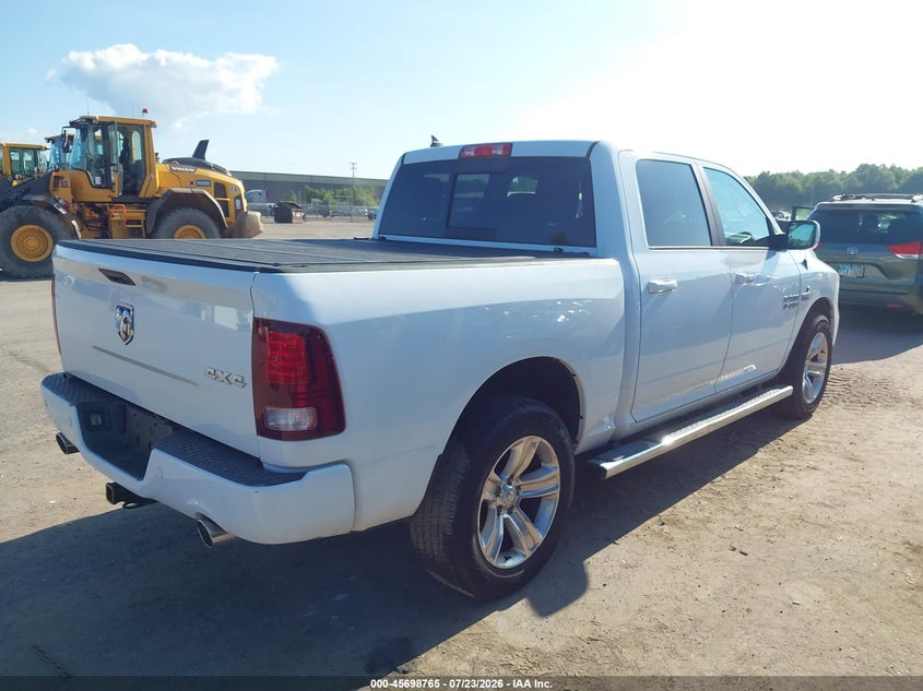 Vin: 1c6rr7mt6hs599486, lot: 46197394, ram 1500 sport  4x4 5'7 box 20174