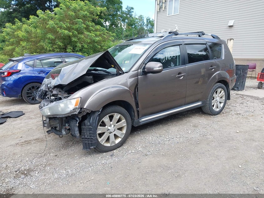 Vin: ja4jt3aw8cu026160, lot: 46197403, mitsubishi outlander se 20122