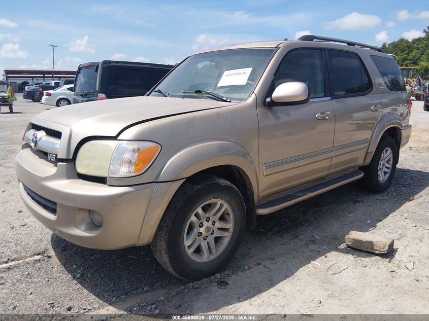 2005 Toyota Sequoia, Обычный износ, IAAI, VIN 5TDZT34A95S253518 — фото 2