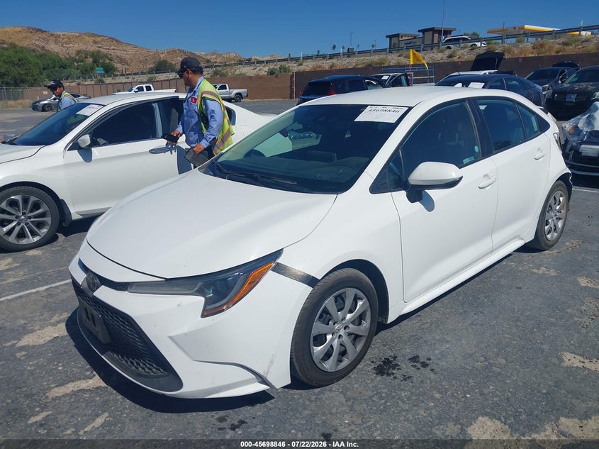 2021 Toyota Corolla, Rear, IAAI, VIN 5YFEPMAE5MP243477 — photo 2