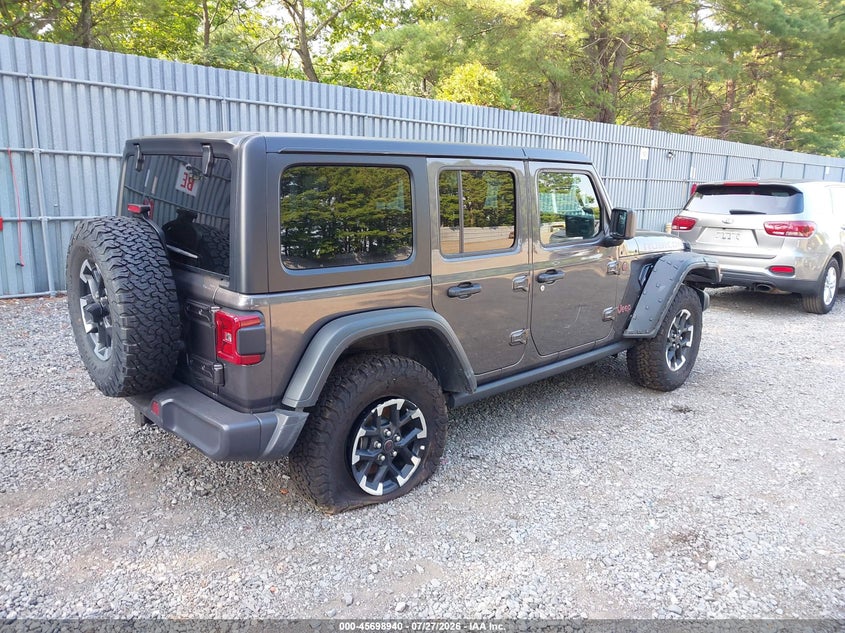 Vin: 1c4pjxfn0sw663611, lot: 46197567, jeep wrangler 4-door rubicon 4x4 20254