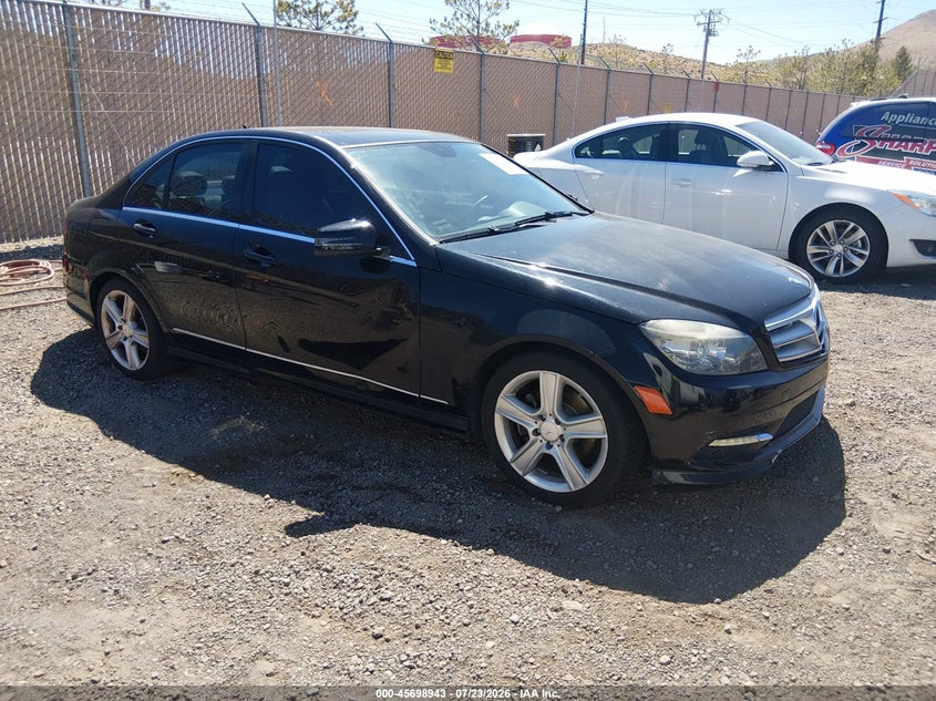 2011 Mercedes-Benz C 300 Sport, Left & Right Side, IAAI, VIN WDDGF5EB1BR173731