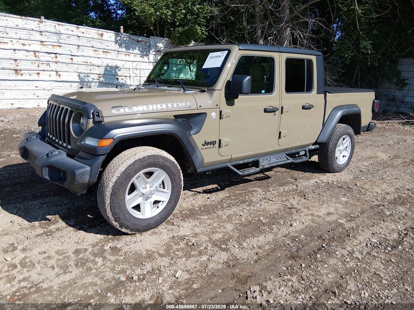 Vin: 1c6hjtag1ll167913, lot: 46197596, jeep gladiator sport s 4x4 20202