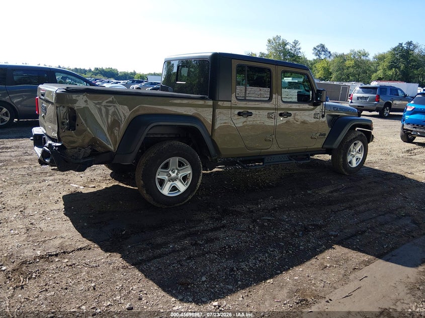 Vin: 1c6hjtag1ll167913, lot: 46197596, jeep gladiator sport s 4x4 20204
