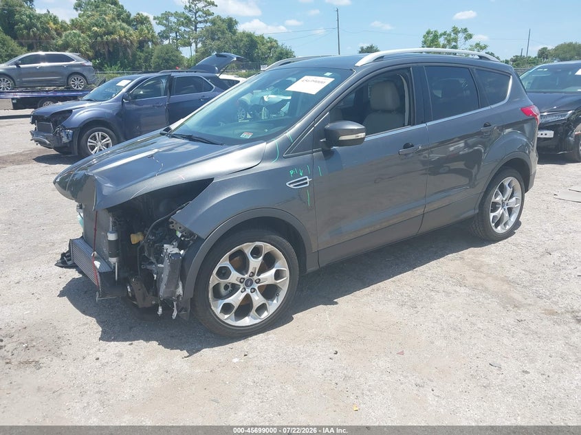 Vin: 1fmcu0j95fub78448, lot: 46197628, ford escape titanium 20152