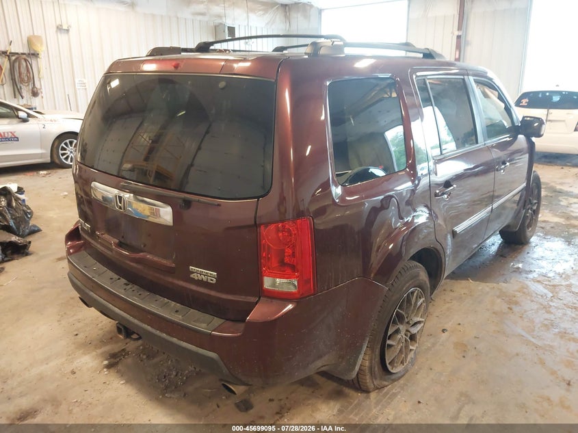 Vin: 5fnyf4h94ab504629, lot: 46197723, honda pilot touring 20104