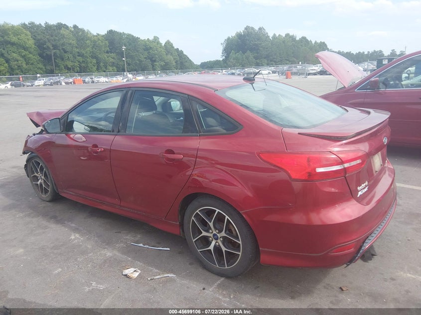 Vin: 1fadp3f23fl298791, lot: 46197734, ford focus se 20153