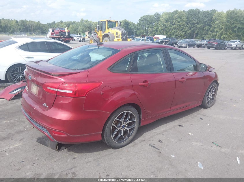 Vin: 1fadp3f23fl298791, lot: 46197734, ford focus se 20154