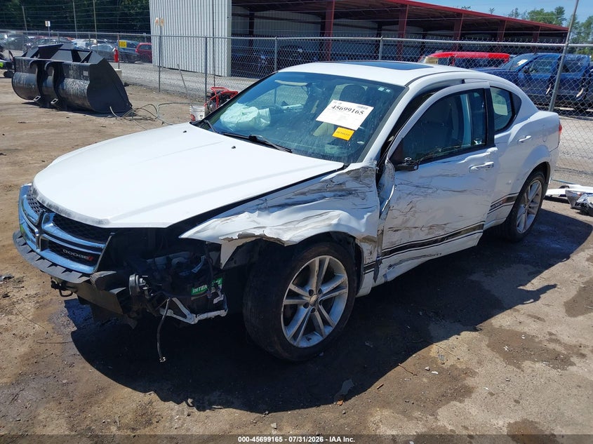 Vin: 1c3cdzcb0dn746240, lot: 46197793, dodge avenger sxt 20132
