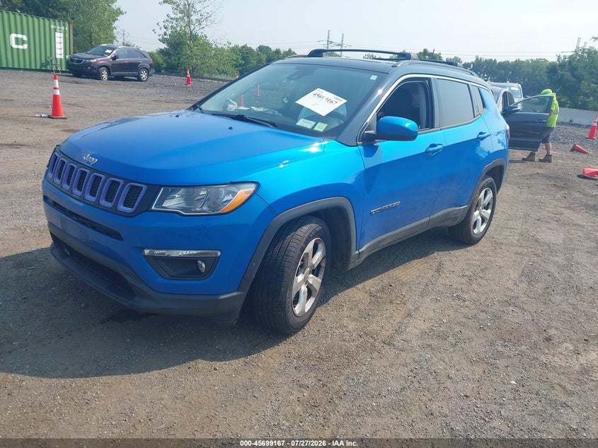 Vin: 3c4njdbb4kt838224, lot: 46197795, jeep compass latitude 4x4 20192