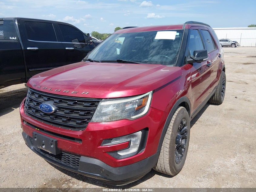 Vin: 1fm5k8gt6hgd54005, lot: 46197825, ford explorer sport 20172