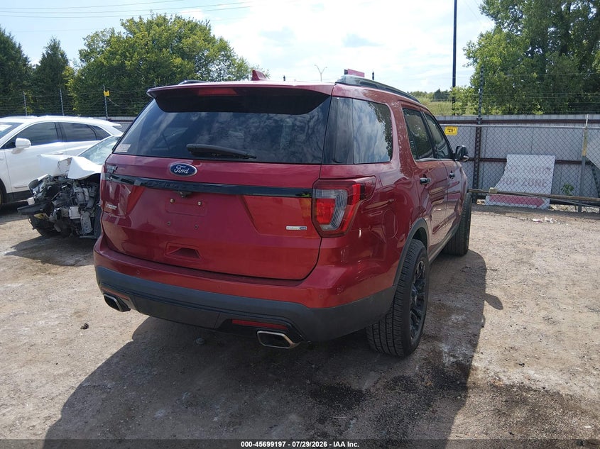 Vin: 1fm5k8gt6hgd54005, lot: 46197825, ford explorer sport 20174