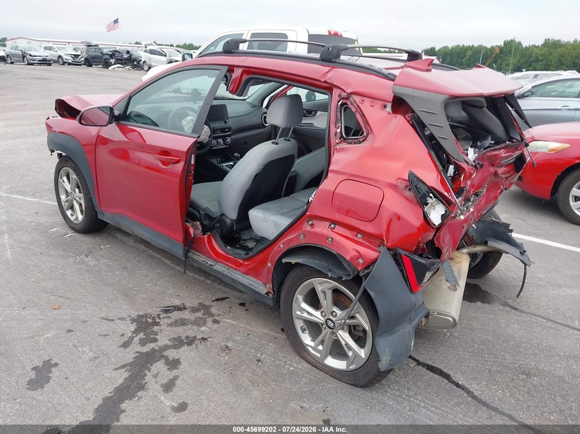 Vin: km8k62ab7nu857642, lot: 46197830, hyundai kona sel 20223