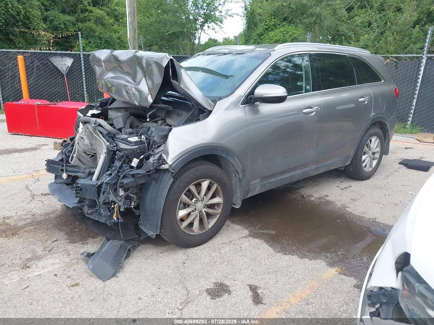Vin: 5xypgda37jg347430, lot: 46197921, kia sorento 2.4l lx 20182