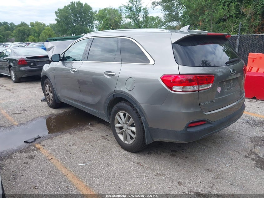 Vin: 5xypgda37jg347430, lot: 46197921, kia sorento 2.4l lx 20183