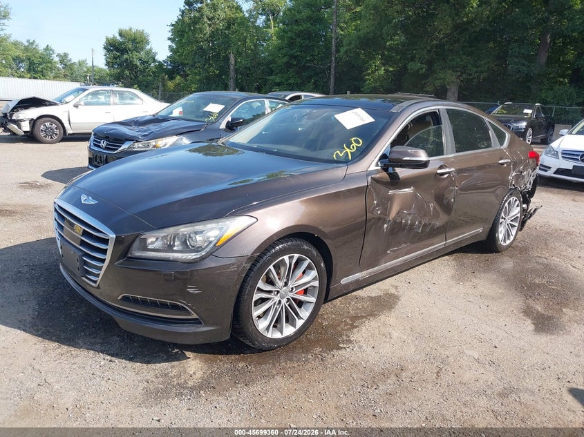 Vin: kmhgn4je3fu061146, lot: 46197988, hyundai genesis 3.8 20152