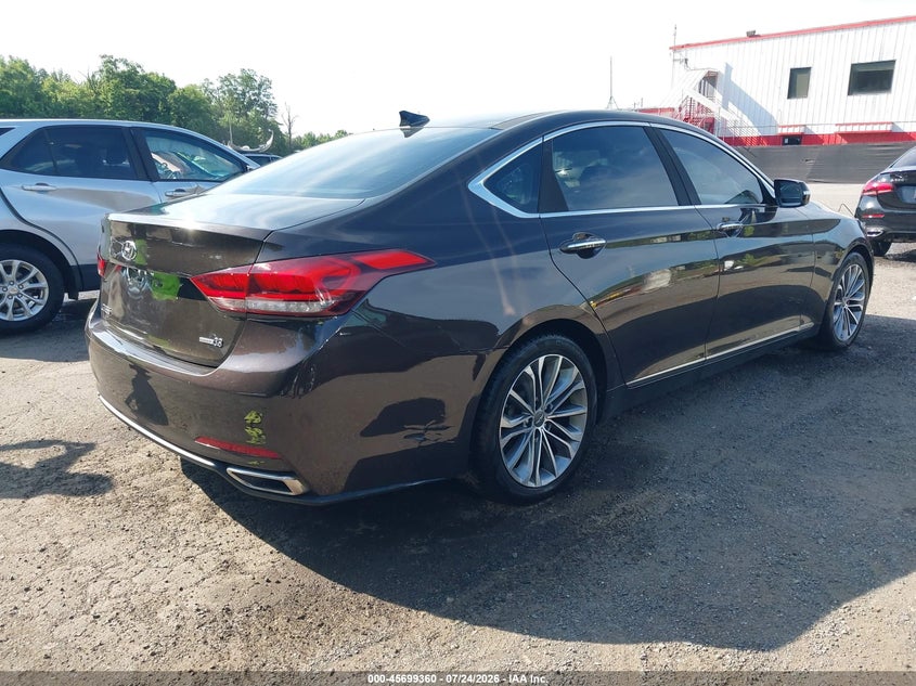 Vin: kmhgn4je3fu061146, lot: 46197988, hyundai genesis 3.8 20154