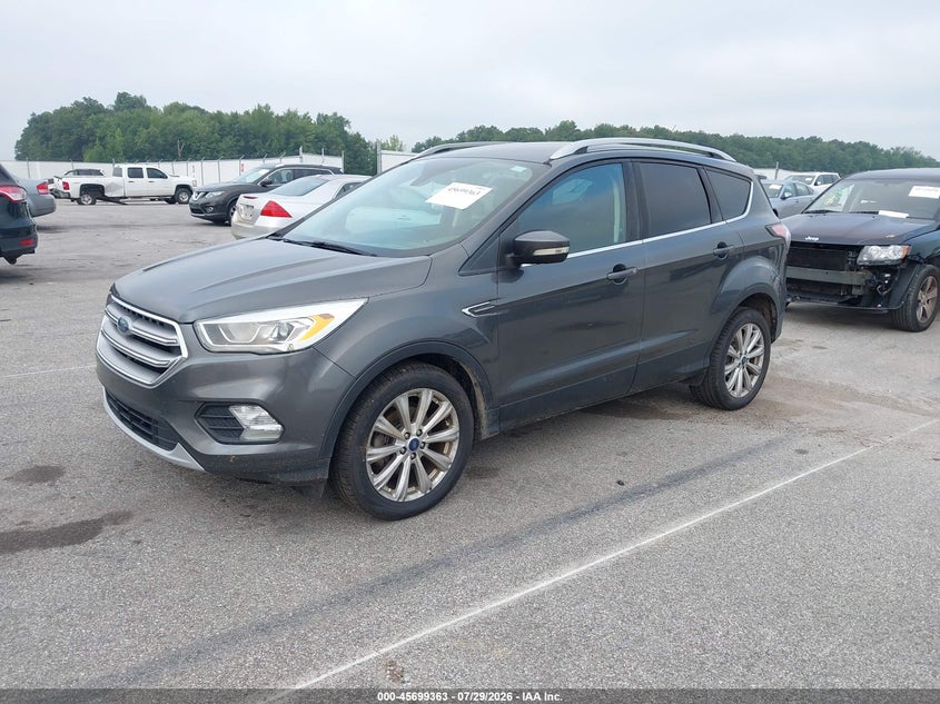 Vin: 1fmcu0jd9hub40633, lot: 46197991, ford escape titanium 20172