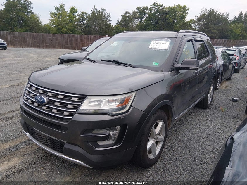Vin: 1fm5k8d89hga66530, lot: 46197994, ford explorer xlt 20172