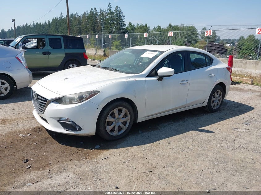 Vin: jm1bm1u7xe1146921, lot: 46198004, mazda mazda3 i sport 20142