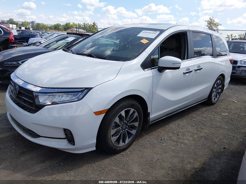 Vin: 5fnrl6h68rb052601, lot: 46198027, honda odyssey ex-l 20242
