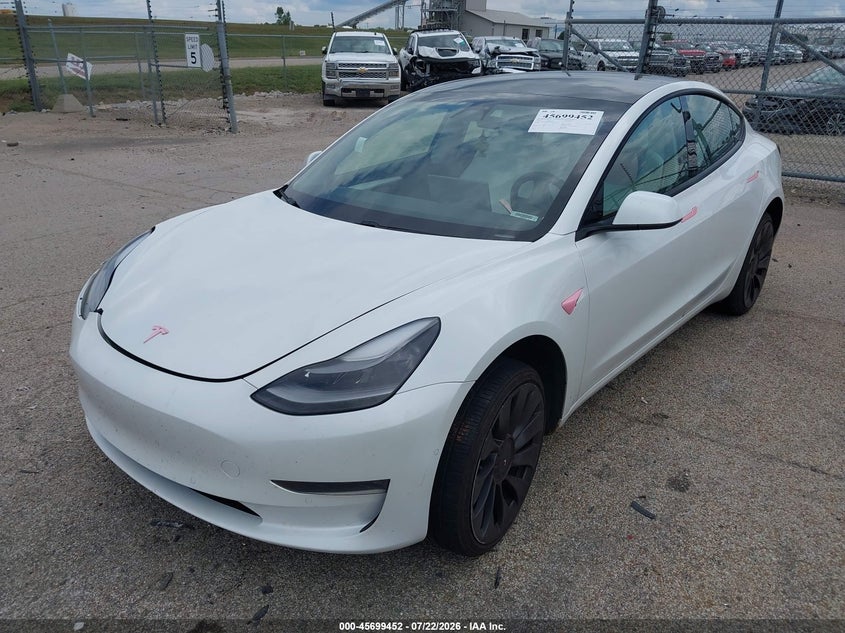 2021 TESLA MODEL 3 auction photo 2