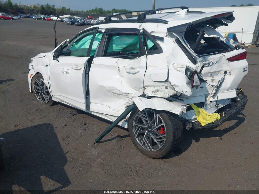 Vin: km8k3ca3xpu981124, lot: 46198128, hyundai kona n line 20233