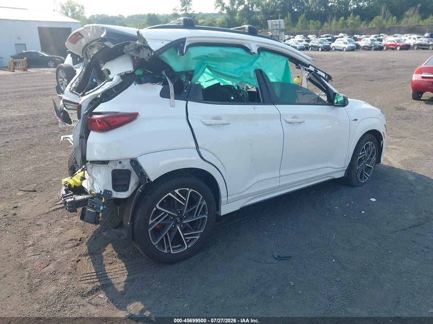 Vin: km8k3ca3xpu981124, lot: 46198128, hyundai kona n line 20234