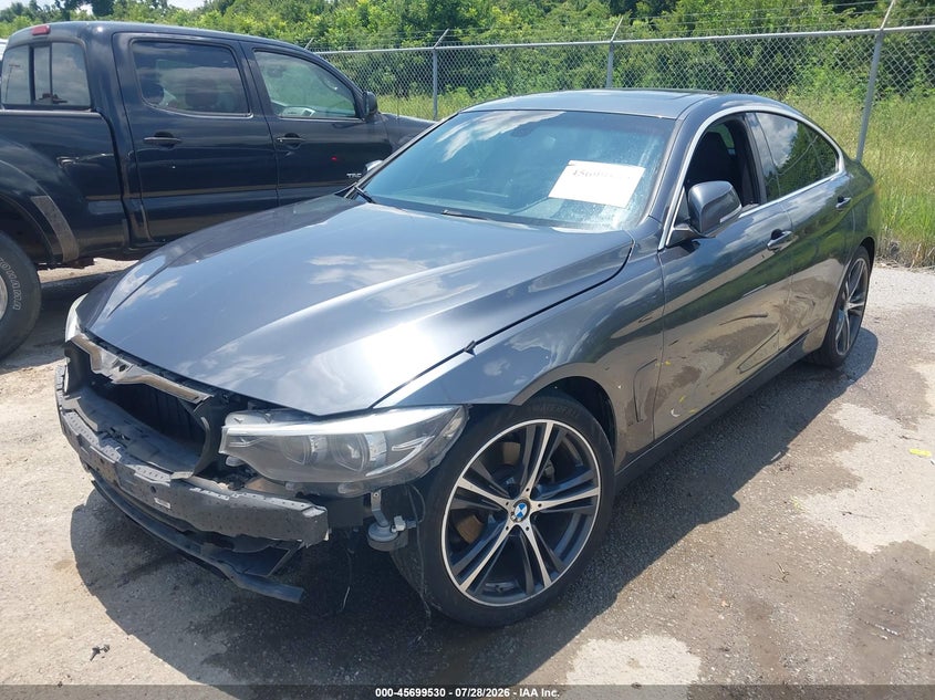 Vin: wba4j1c52jbg76743, lot: 46198158, bmw 430i gran coupe 20182
