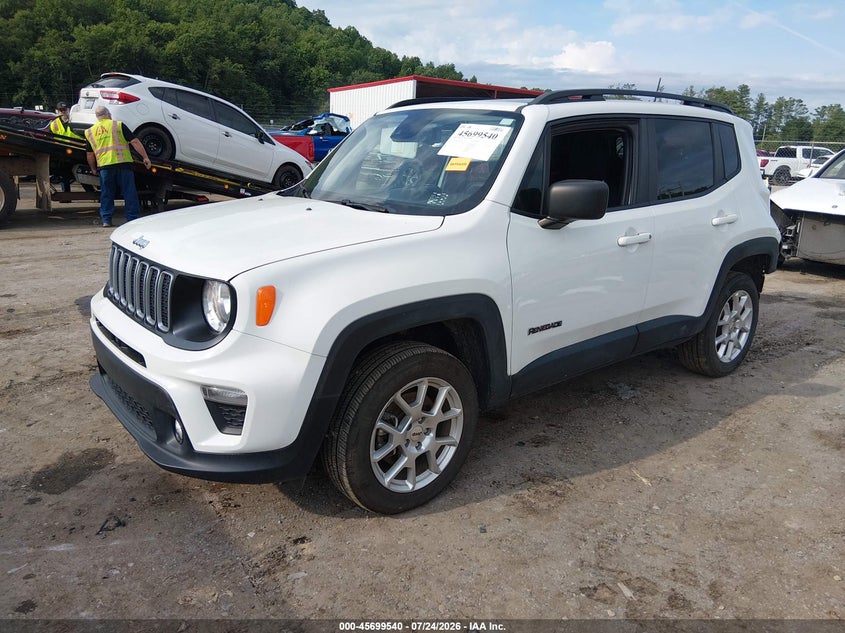 Vin: zacnjdb12ppp17582, lot: 46198168, jeep renegade latitude 4x4 20232
